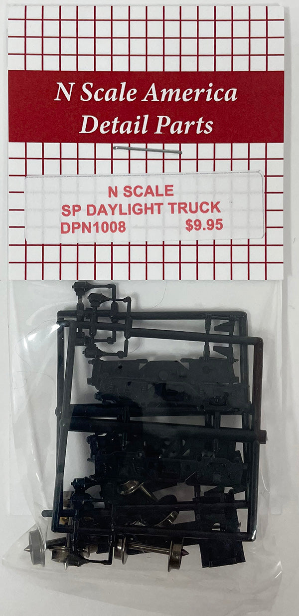 DPN1008 N Scale SP Daylight 4 Wheel Truck kit