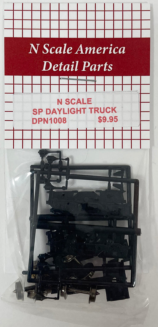 DPN1008 N Scale SP Daylight 4 Wheel Truck kit