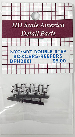DPH2001 NYC/MDT Double Step for Boxcar/Reefers (Qty 8)