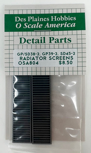 OSA804 O GP/SD38-2 Radiator Screens