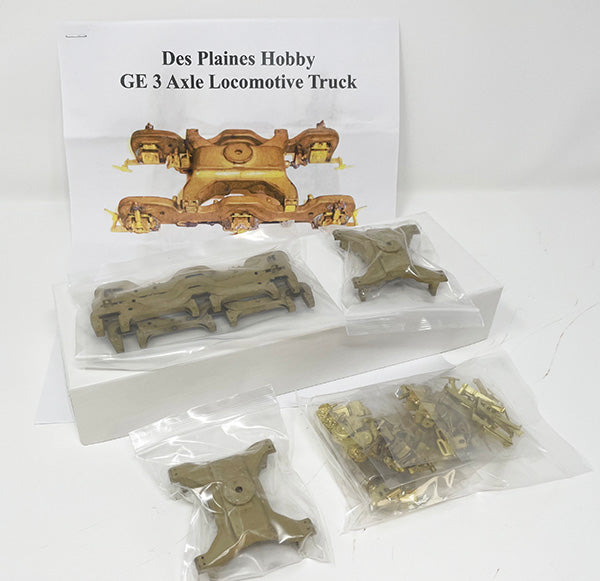 OSA1070 O GE 3 Axle Truck Kit - Brass