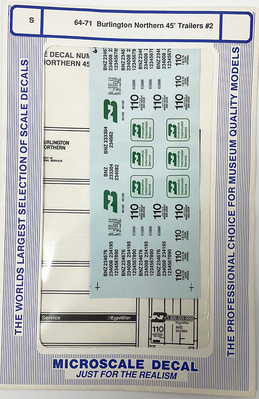 SSAD64-71 BN 45' Trailers #2