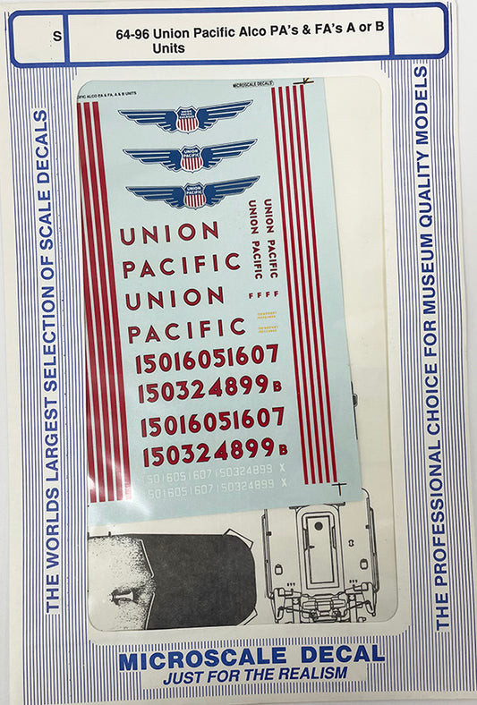 SSAD64-96 UP Union Pacific ALCO PA/PB FA/FB