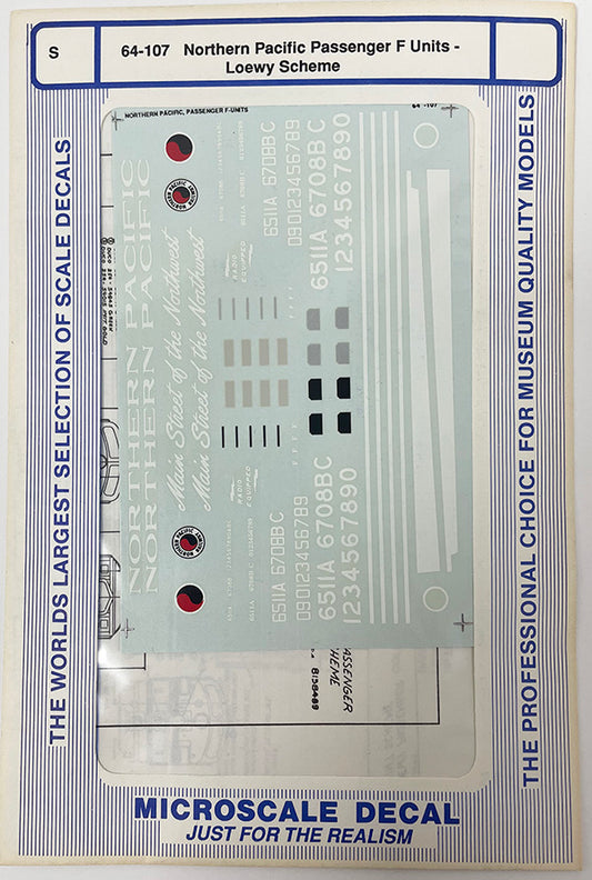 SSAD64-107 NP Pass F's Loewy Scheme