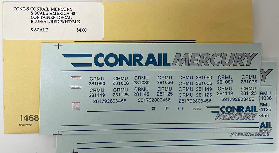 SSADCONT5 Conrail Mercury Container