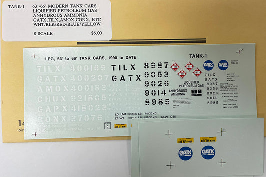 SSADTANK1 63'-66' Modern Tank Cars