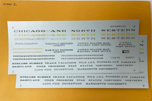 SSADC&NW2 C&NW Lightweight Passenger Cars