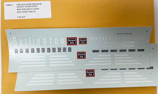 SSADCB&Q3 CB&Q Red/Gray Hood Units