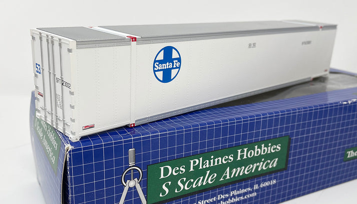 SSA3252 53' Smooth Side Container - ATSF Santa Fe – Scale America