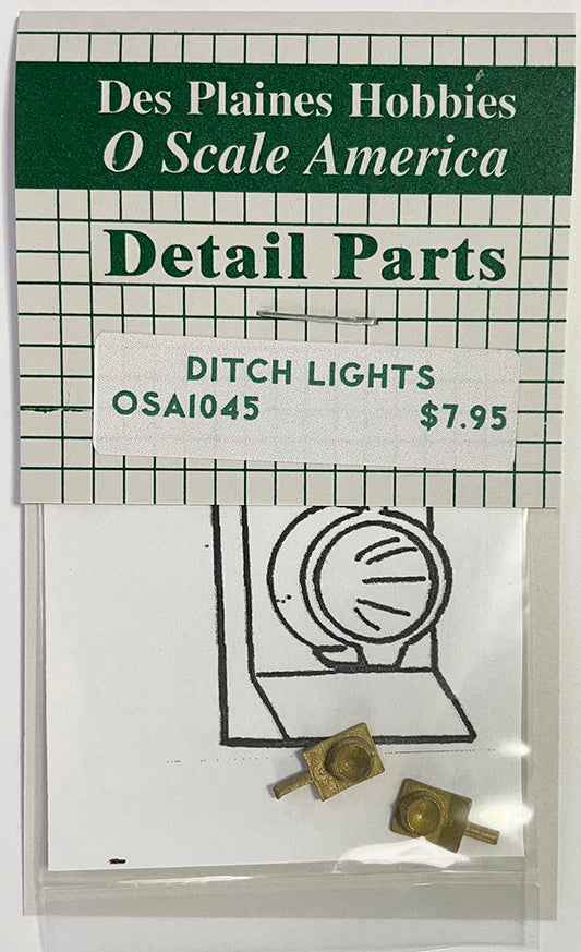 OSA1045 O Scale Ditch Lights - Pilot Mount