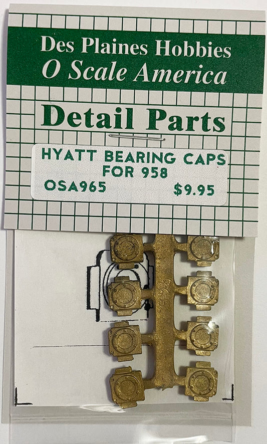 OSA965 O Scale Hyatt Bearing Caps
